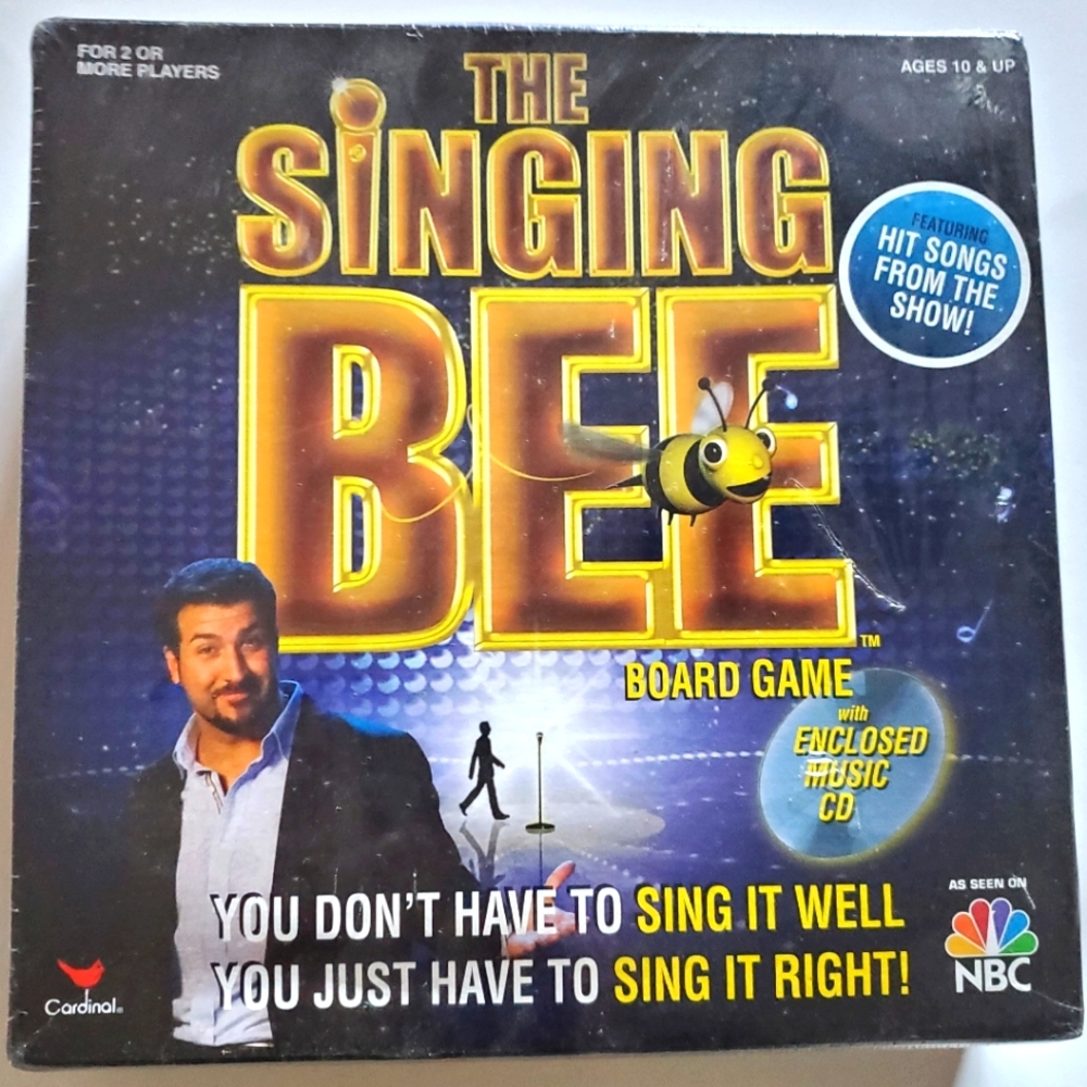 The Singing Bee Board Game NWOT